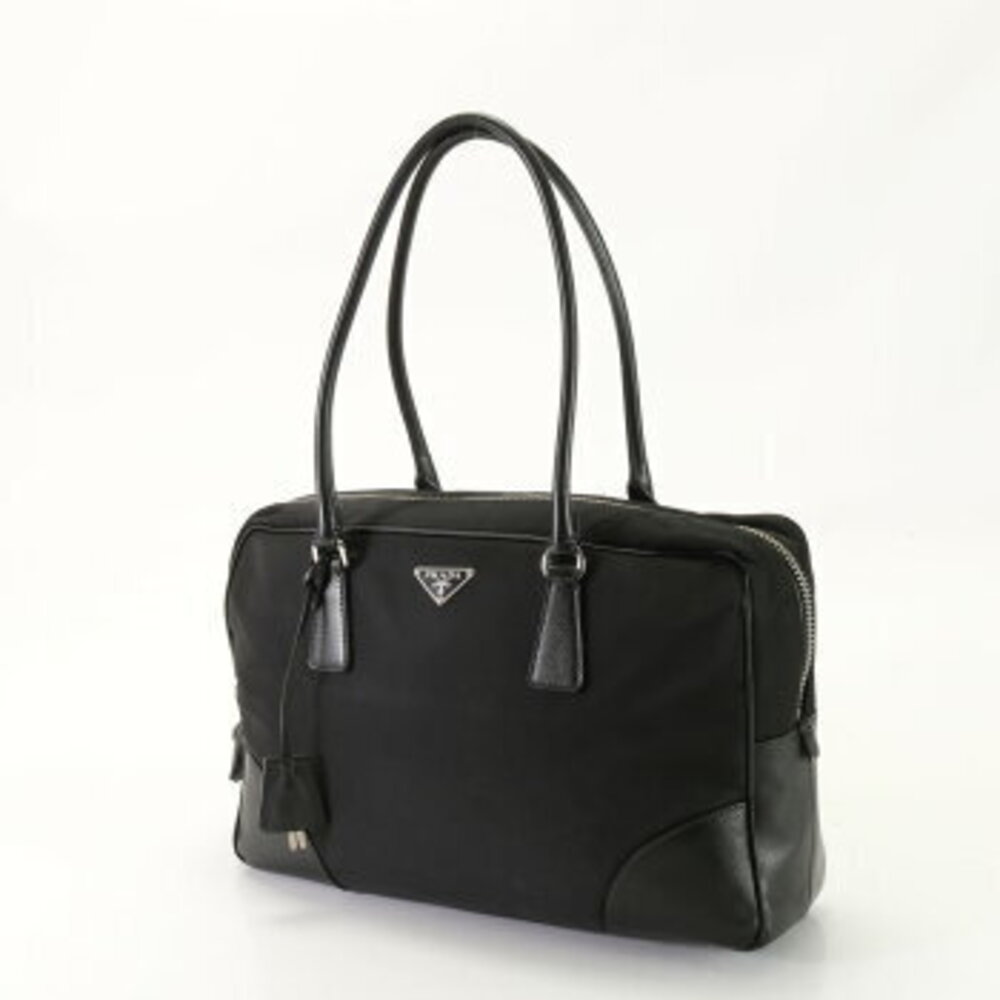 Prada triangle bag Tessuto logo Boston